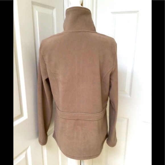 Denim & Company Brown 100% Polyester ZIP Front Jacket. So Warm & Cozy. - Picture 6 of 11